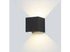 LED Wall Light Černá Body čtvercové 12W Neutrální bílá