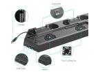 Nový model | HB-P06-3v1-B | Chladicí podložka pro PS4 / Slim / Pro | Dokovací stanice s HUB 3 USB