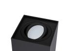 Podhledové bodové svítidlo přisazené halogenové výklopné AMAT-L GU10 čtverec černá 115mm LUMILED