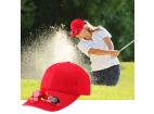SFH-8934-RED | Sluneční klobouk s větrným mlýnem | Baseballová čepice se zabudovaným ventilátorem | Chladící víčko
