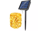 FLD-100LED-WW | Solární girlanda, zahradní lampa | 100 LED, 10m | teplá bílá