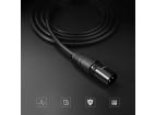 Prodlužovací audio kabel Ugreen mikrofonní kabel XLR (samice) - XLR (samec) 2 m (AV130)