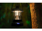 MY-880 | Kempingová LED lampa v retro stylu s funkcí powerbanky | Plynulé nastavení jasu a barev | 3000mAh, 20-260lm, 5-120h, IPX6 | Černá