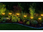 FLD-21-ŽLUTÁ | Solární zahradní lampa LED Sunflower | 68 cm, 600 mAh