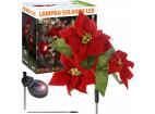 FLD-22-RED | Zahradní solární lampa LED Betlémská hvězda | 70 cm, 600 mAh