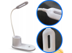 WD-T03-WHITE | Stolní LED lampa s indukční nabíječkou | Bílý