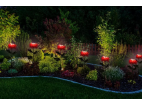 FLD-26-RUŽOVÁ | Zahradní solární lampa LED Chrysanthemum | 72 cm, 600 mAh