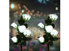 FLD-35-BÍLÁ | Zahradní solární lampa LED Roses bílá | 74 cm, 600 mAh