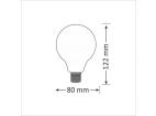 LED žárovka LED E27 G80 4W = 18W 320lm 2000K Teplá 360° Filament GOLDLUX (Polux)