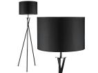 HM113-ČERNÁ | Černá stojací lampa | Moderní stylové osvětlení do obývacího pokoje a ložnice | Černá stojací lampa s kovovým rámem