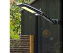 LD-120COB-1S | LED solární zahradní lampa s pohybovým a soumrakovým senzorem IP65 | 120 COB LED | IR dálkové ovládání
