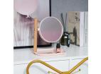 STM-036-PINK | Růžové kosmetické zrcátko | Zvětšovací kosmetické zrcátko | Otočné zrcadlo