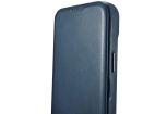 iCarer CE Oil Wax Premium Leather Folio Case kožené pouzdro s magnetickou klopou MagSafe modré (AKI14220706-BU)