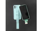 Lanové pouzdro gelové pouzdro se šňůrkou řetízek taška šňůrka iPhone 11 Pro tmavě zelená