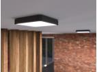 VERONA SQUARE přisazené stropní či nástěnné LED svítidlo, CCT IP54, černá