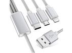 UC-005 | 3v1 1,2M | USB kabel pro nabíjení telefonu 3v1 - Micro USB / Lightning / Type-C