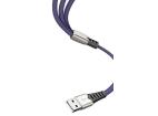 UC-009 | 3v1 1M | Vyztužený kabel USB pro telefon 3 v 1 – Micro USB, Type-C, Lightning (iPhone)