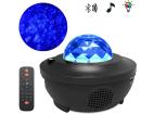 NL-03 | Rotační projektor hvězd, oblohy a oceánu Star LED | 21 unikátních režimů | Dálkový