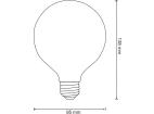 LED žárovka LED E27 G95 4W = 21W 210lm 2200K Teplá 360° Filament GOLDLUX (Polux)