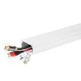 ZXC-20-1M | Maskovací lišta pro RTV kabely, kabelový kanál, krycí deska | 3M lepicí páska | 1 metr, 40x20mm, bílá