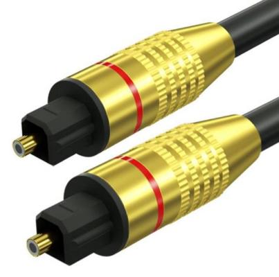 TS07-3-3M-Černá | Optický kabel Toslink | GOLD - pozlacené konektory | ústředí