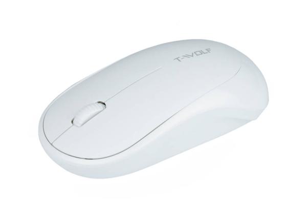Q18 | Bezdrátová kancelářská optická počítačová myš | 1000 DPI | Bílý