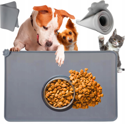 MLG-4830 | L | Vodotěsná podložka umístěná pod misku pro domácí mazlíčky | silikonová podložka pro psy a kočky