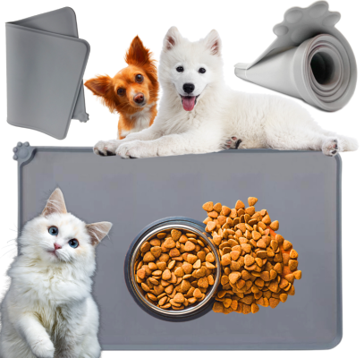 MLG-5538 | XL | Vodotěsná podložka umístěná pod misku pro domácí mazlíčky | velká silikonová podložka pro psy a kočky