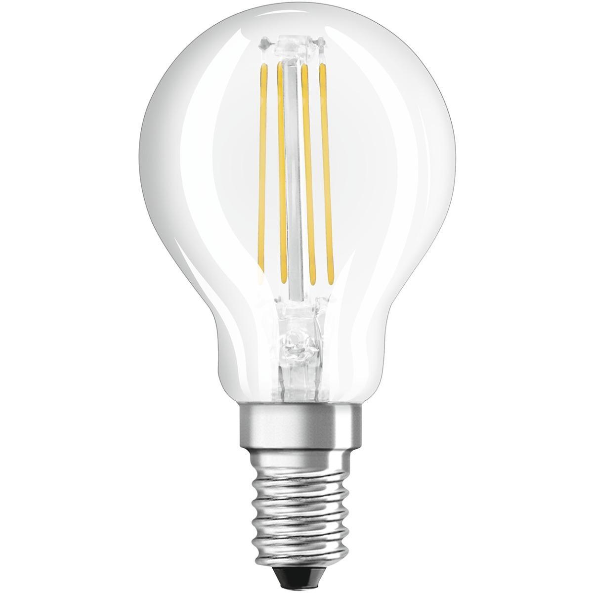 LED žárovka LED E14 P45 4,8W = 40W 470lm 4000K Neutrální bílá 320° Filament Stmívatelná OSRAM SUPER STAR OSRSTAL0335