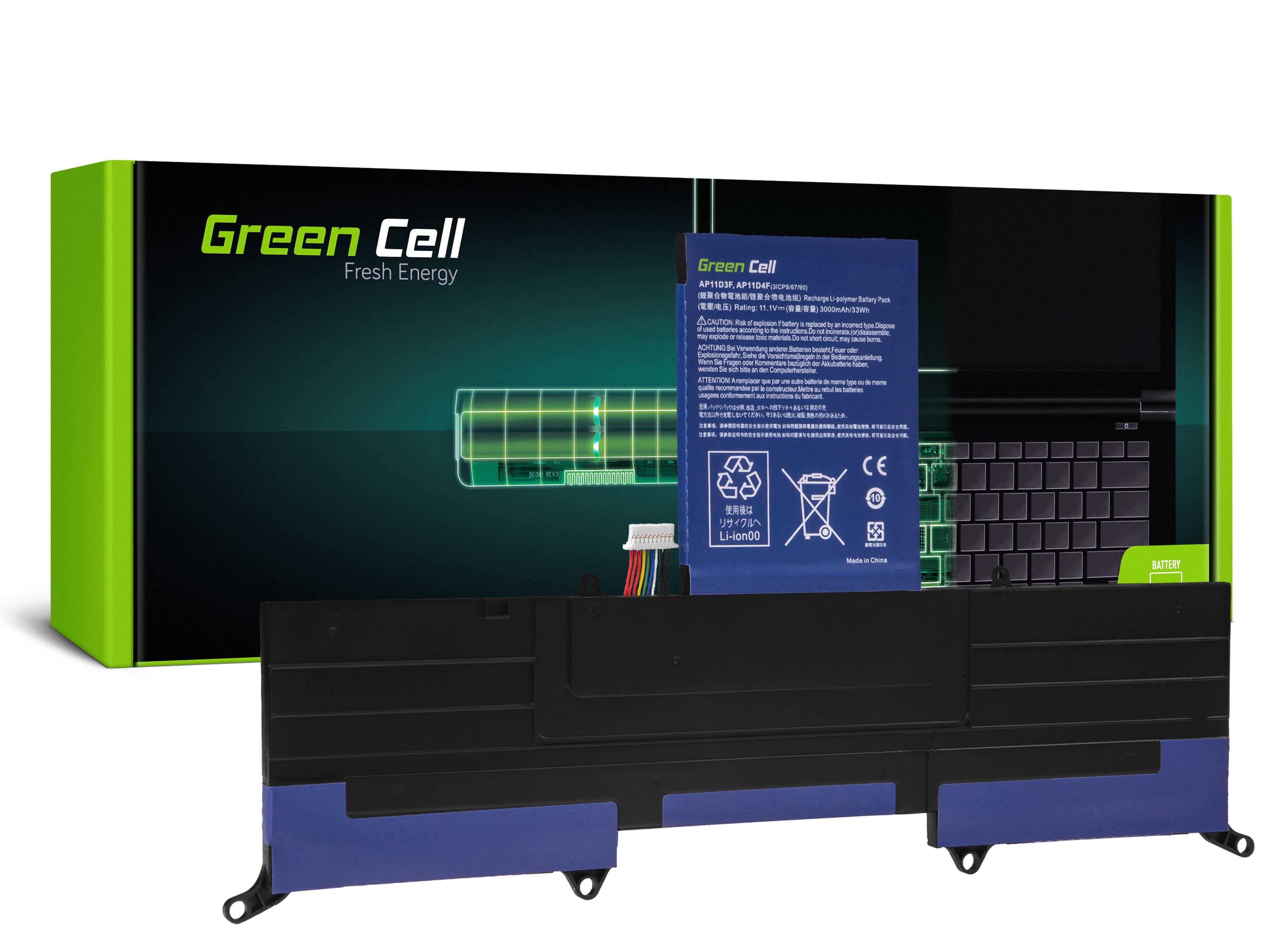 Green Cell Laptop Baterie AP11D3F pro Acer Aspire S3 MS2346 S3-391 S3-951 AC76