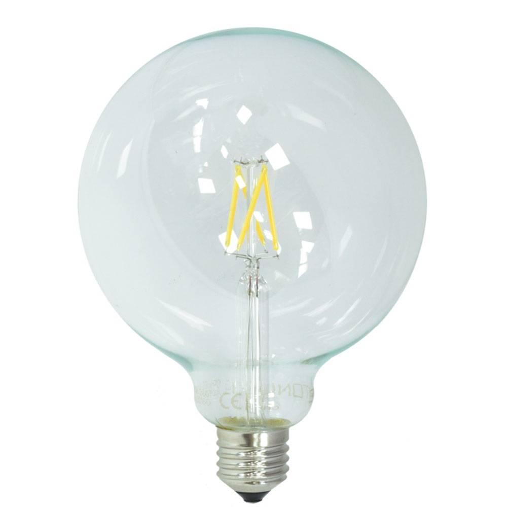 Optonica LED Filament Žárovka G125 E27 6.5W Teplá bílá