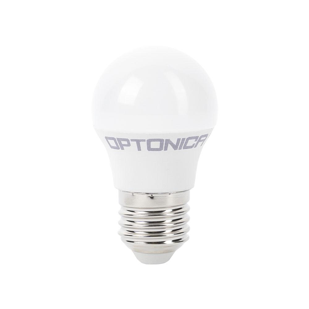 Optonica LED Žárovka E27 G45 5.5W 5.5W Teplá bílá