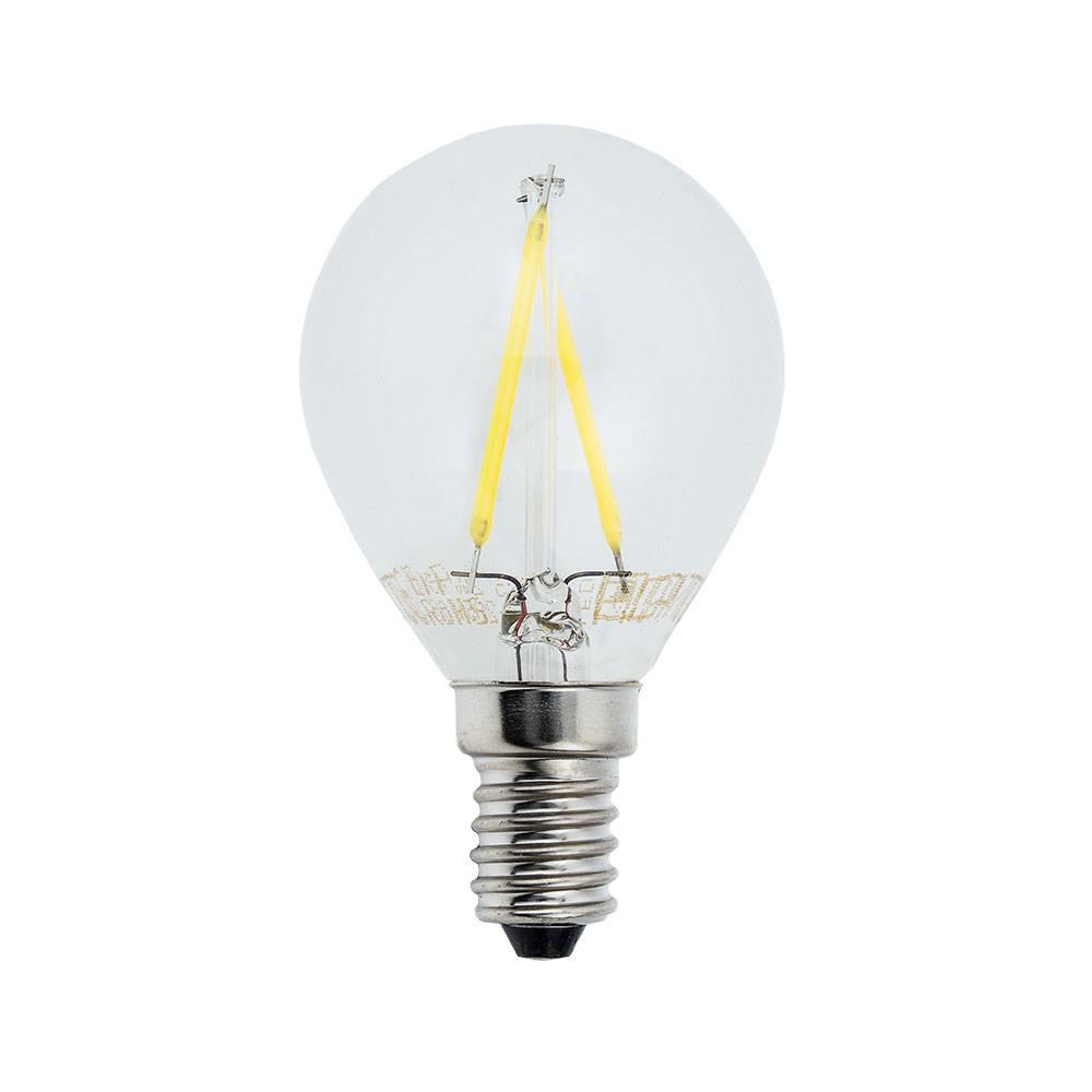 Optonica LED Filament Žárovka G45 E14 2w Neutrální bílá