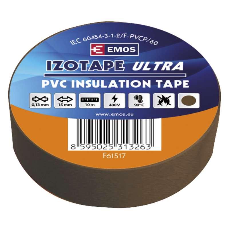 Emos Izolační páska PVC 15mm / 10m hnědá 10 ks F61517