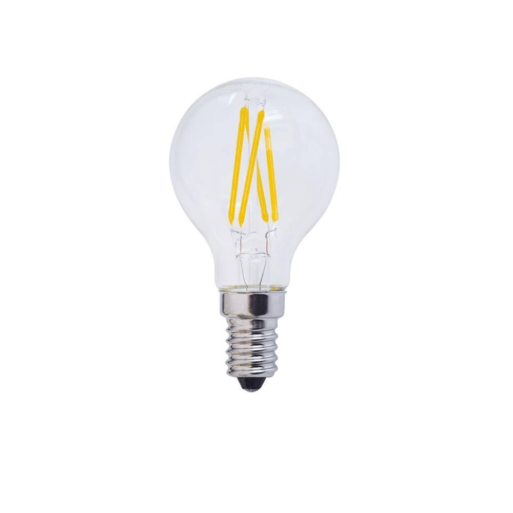 Optonica LED Filament Žárovka G45 E14 4W Teplá bílá