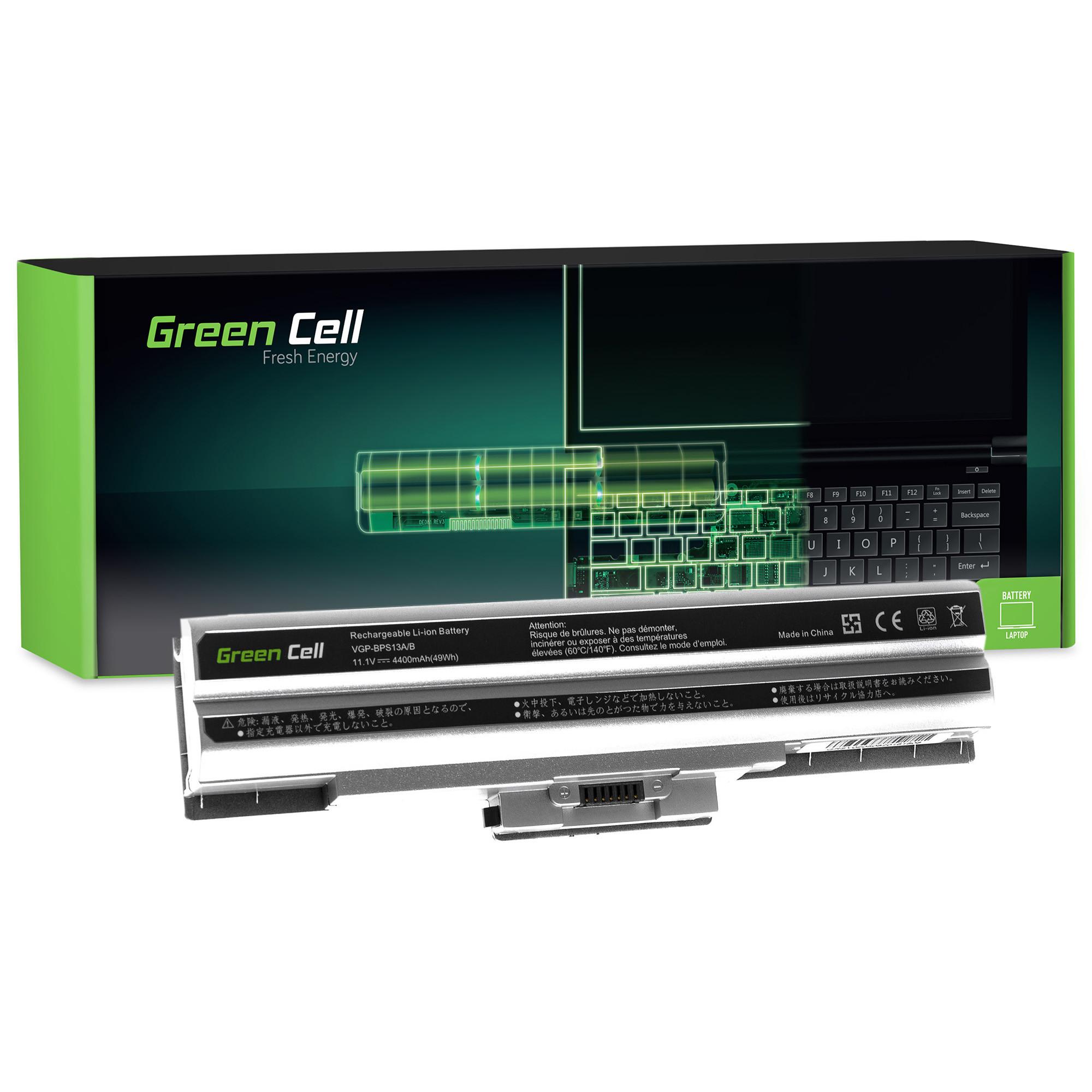 Green Cell Baterie VGP-BPS13 VGP-BPS21A VGP-BPS21B pro Sony Vaio VGN-FW PCG-31311M 3C1M 81112M 81212M (Silver) SY05