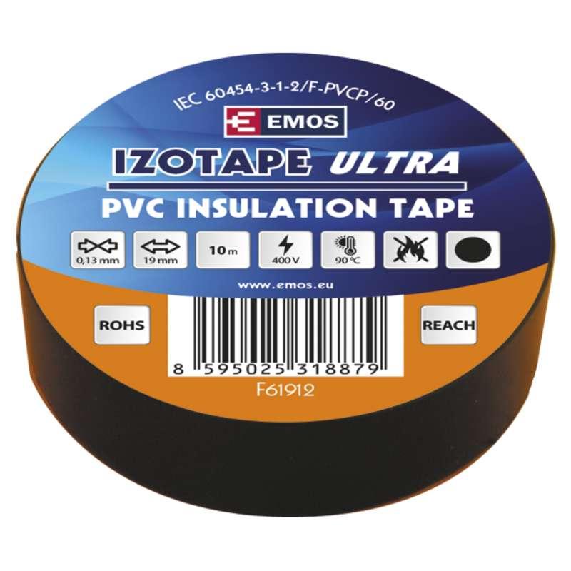 Emos Izolační páska PVC 19mm / 10m černá 10 ks F61912