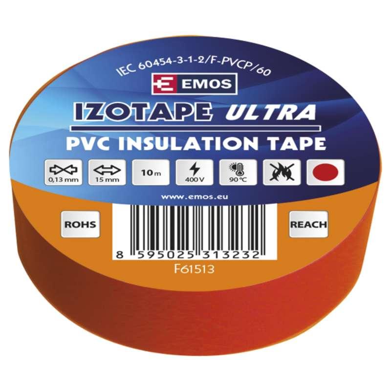 Emos Izolační páska PVC 15mm / 10m červená 10 ks F61513