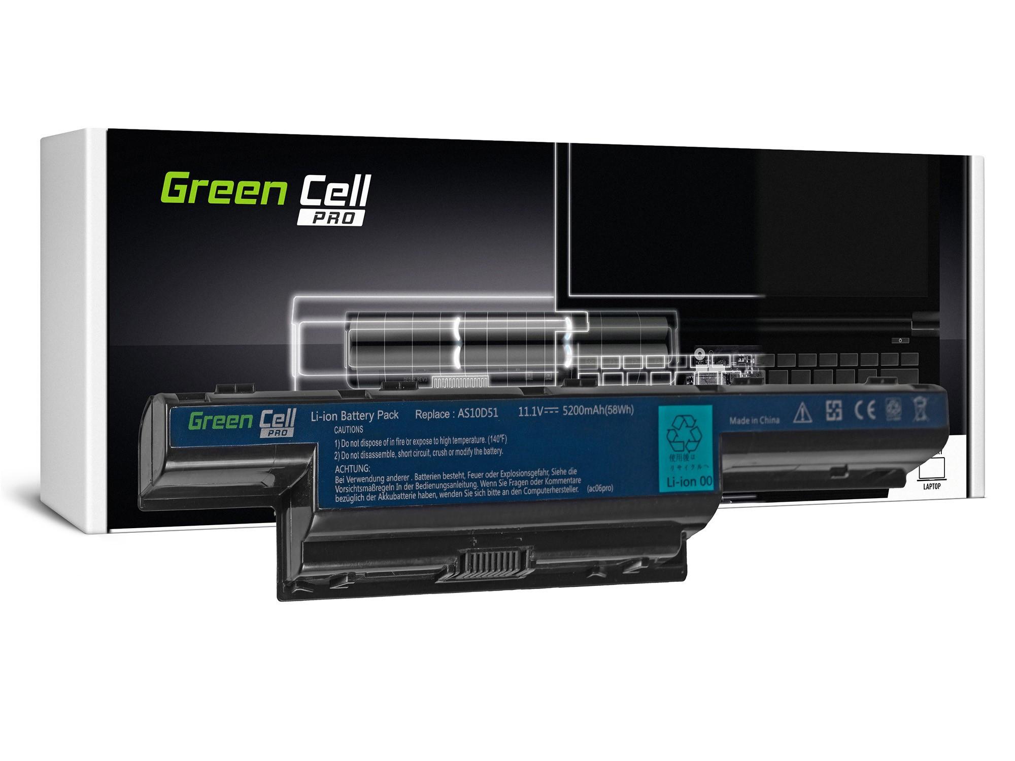 Green Cell Baterie PRO AS10D31 AS10D41 AS10D51 AS10D71 pro Acer Aspire 5741 5741G 5742 5742G 5750 5750G E1-521 E1-531 E1-571 AC06PRO