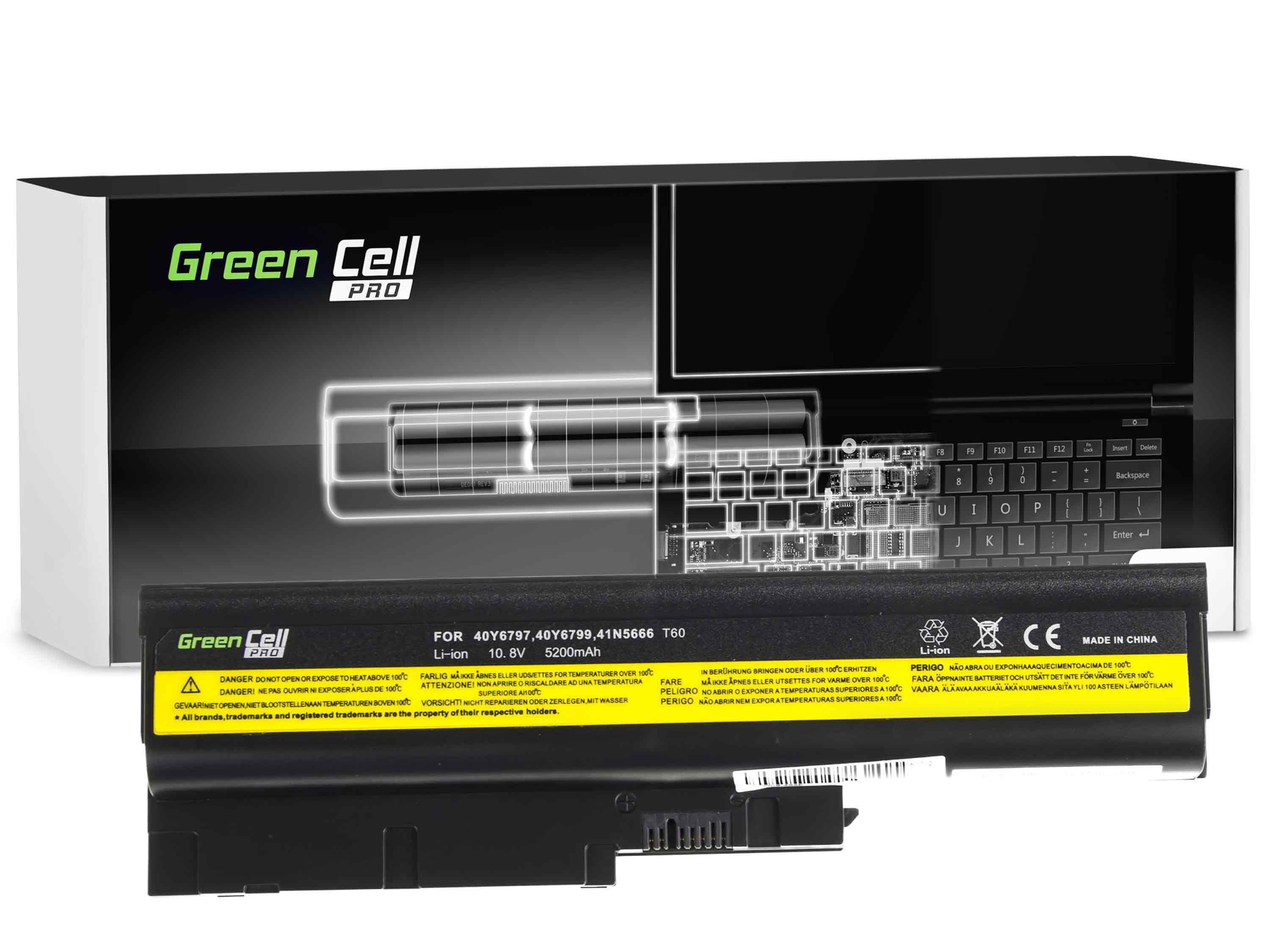 Green Cell Baterie PRO pro Lenovo IBM ThinkPad T60 T60p T61 R60 R60e R60i R61 R61i T61p R500 SL500 W500 LE01PRO