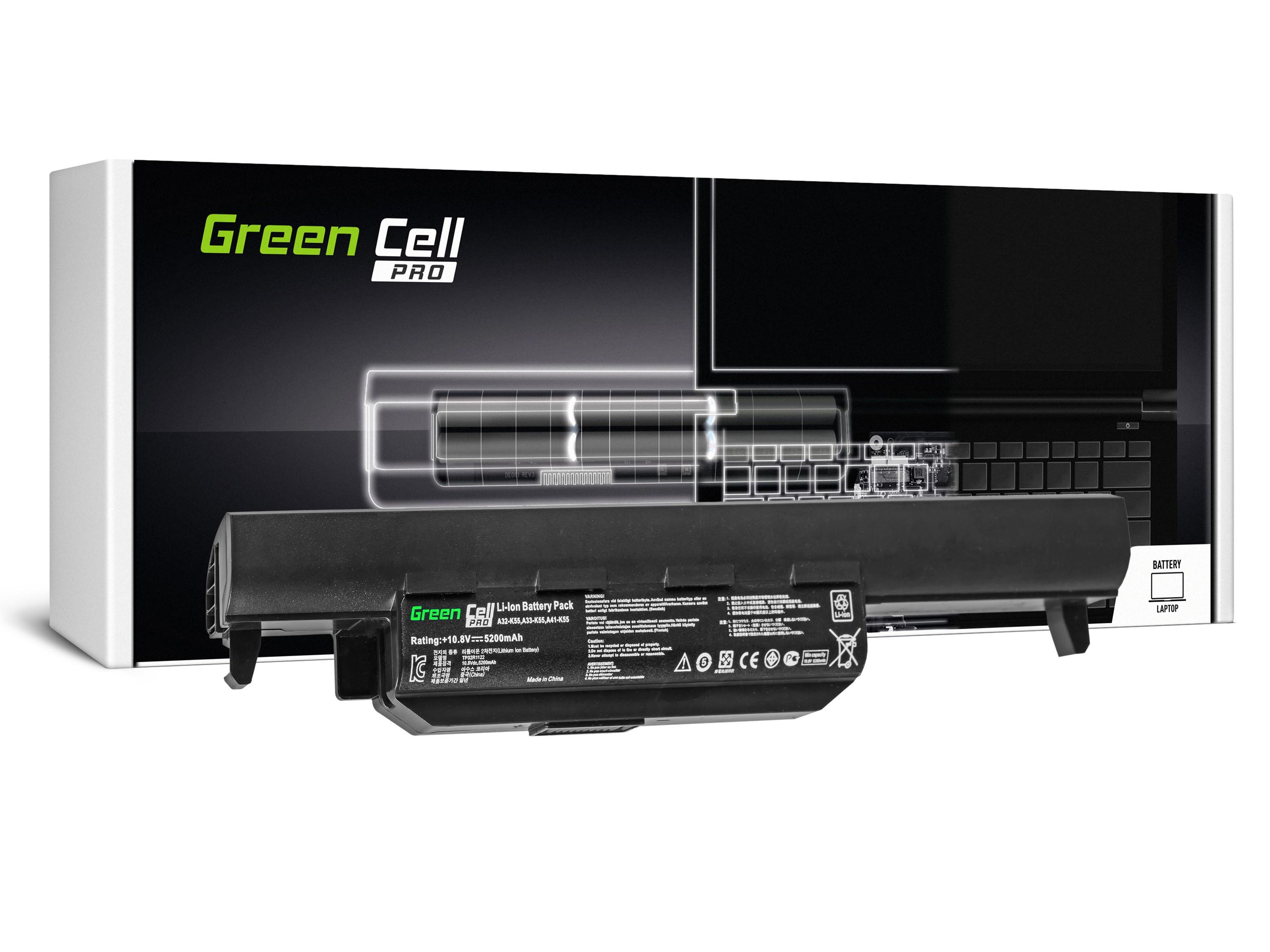 Green Cell Baterie PRO A32-K55 A33-K55 pro Asus A55 K55 K55A K55V K55VD K55VJ K55VM K75 R400 R500 R500V R700 X55A X55U AS37PRO