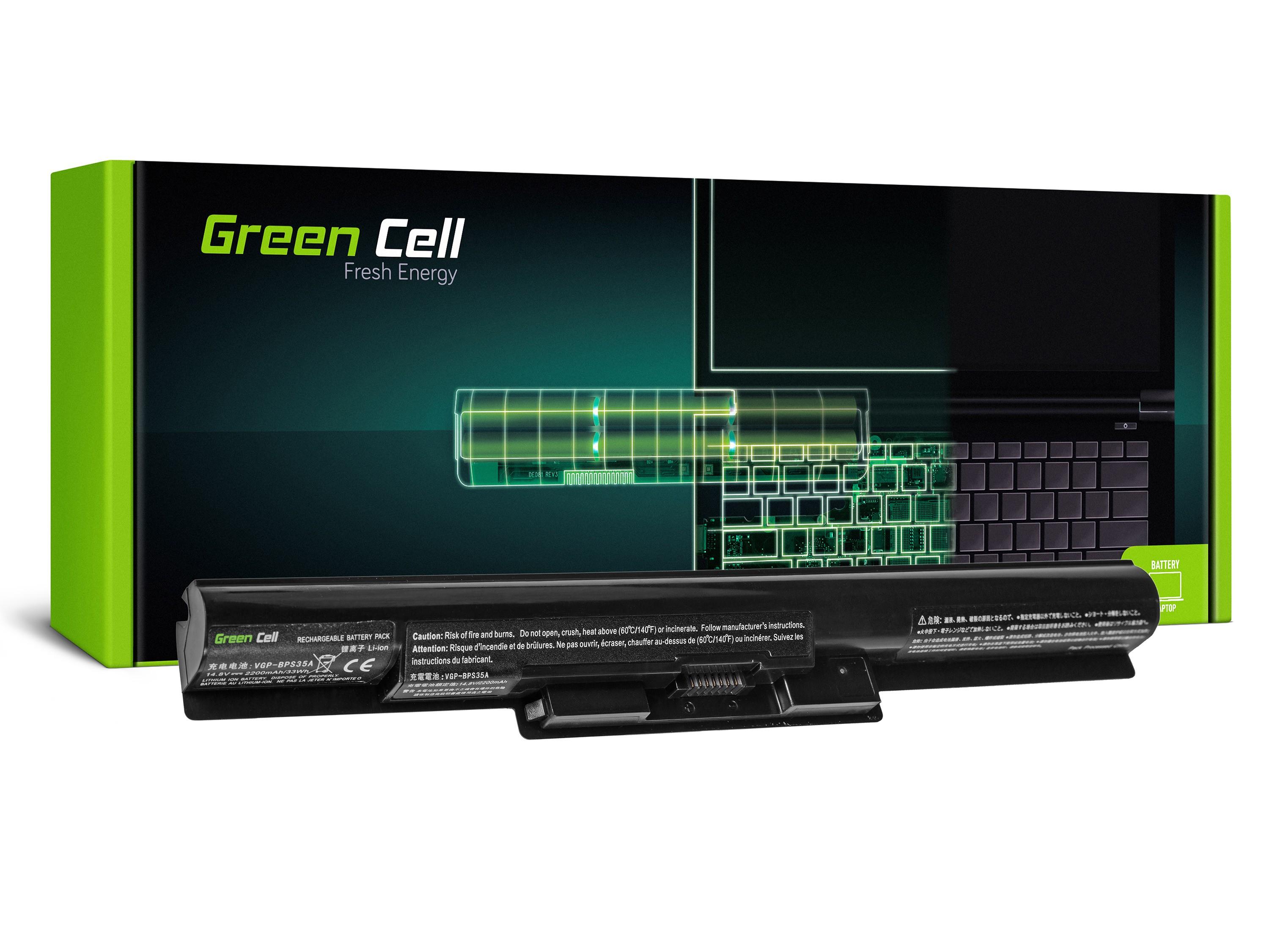 Green Cell Baterie VGP-BPS35A pro Sony Vaio SVF14 SVF15 Fit 14E 15E SY18