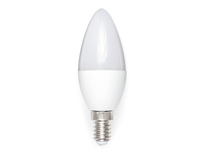 Berge LED žárovka C37 - E14 - 8W - 655 lm - teplá bílá