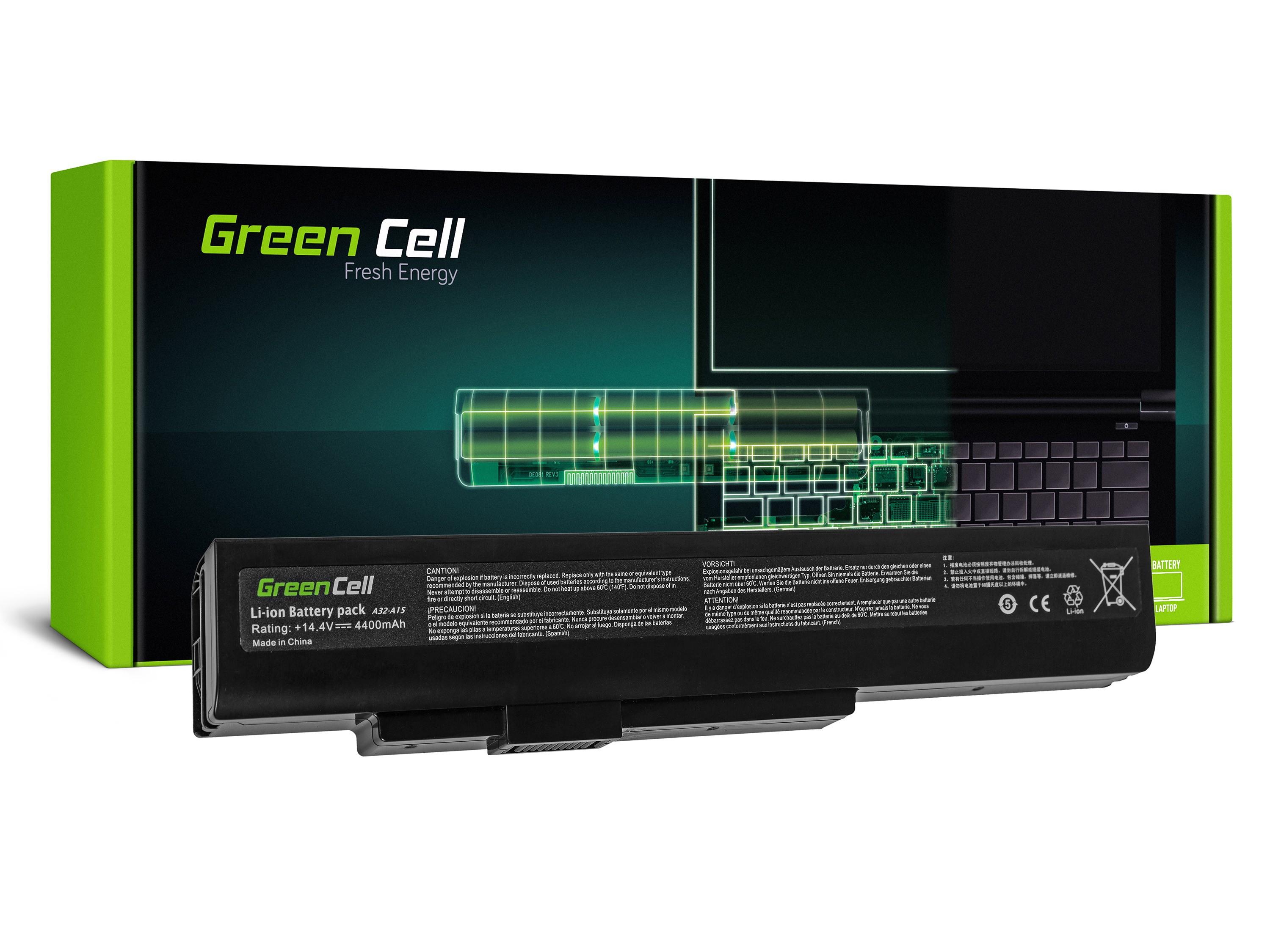 Green Cell Baterie A41-A15 A42-A15 pro MSI CR640 CX640, Medion Akoya E6221 E7220 E7222 P6634 P6815, Fujitsu LifeBook N532 NH532 MS04