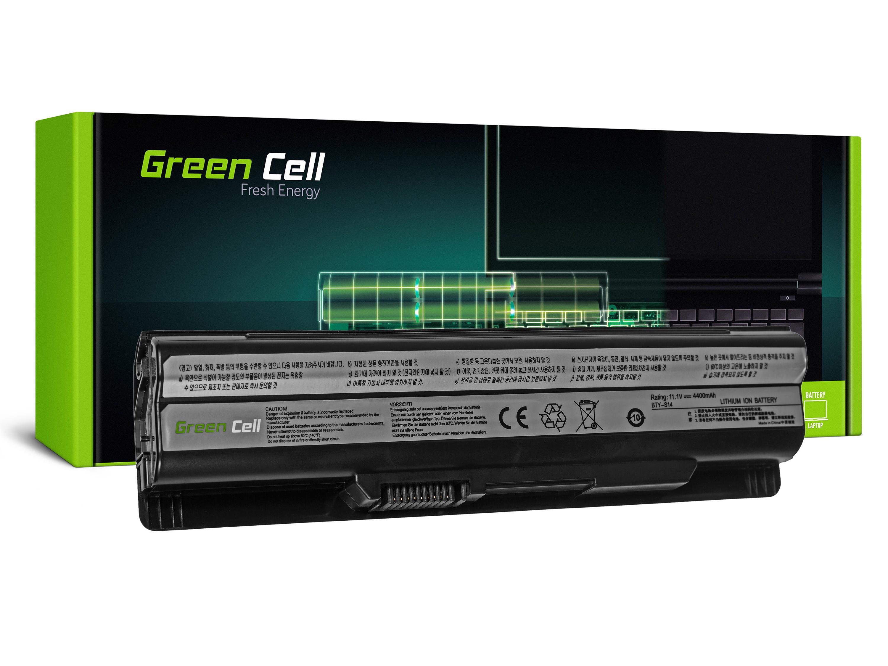 Green Cell Baterie BTY-S14 BTY-S15 pro MSI CR650 CX650 FX400 FX600 FX700 GE60 GE70 GP60 GP70 GE620 MS05