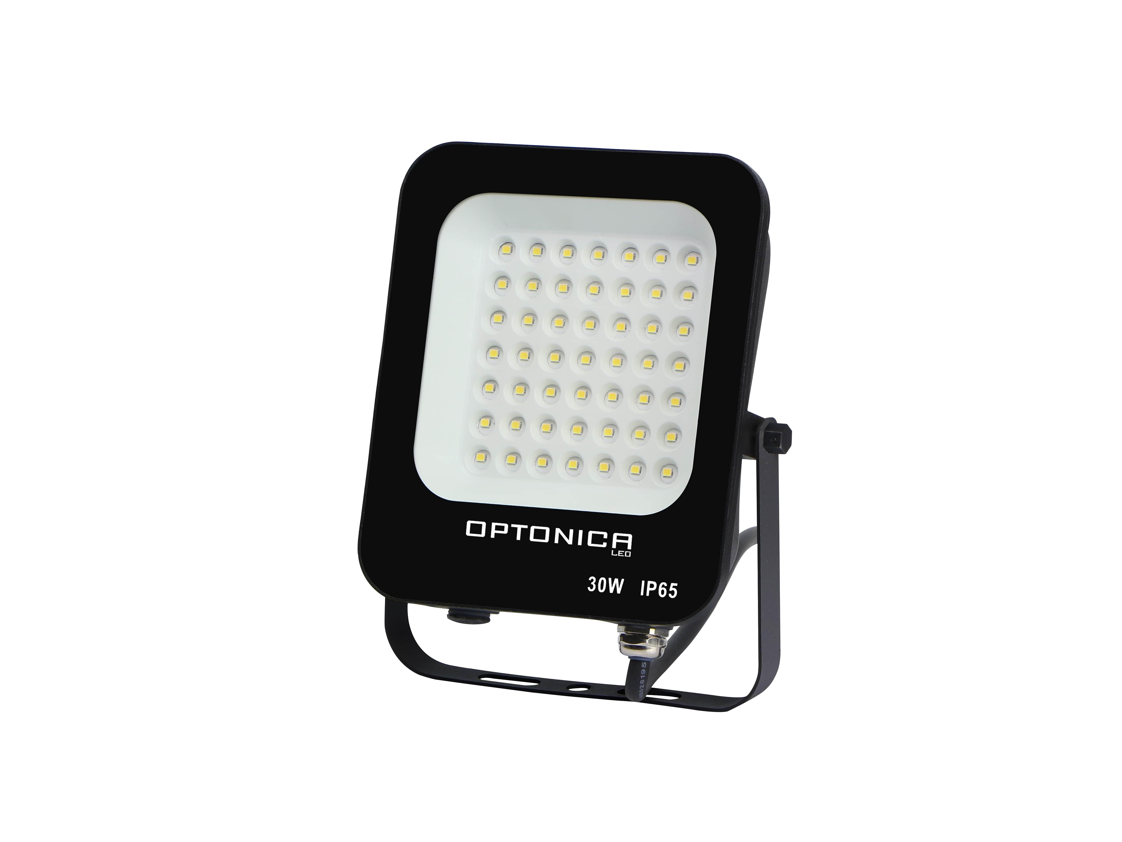 Optonica LED SMD reflektor Černá Body IP65 30W Teplá bílá 5729