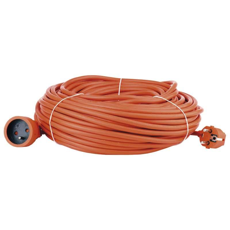 Emos Prodlužovací kabel 40 m / 1 zásuvka / oranžový / PVC / 230 V / 1,5 mm2 P01140