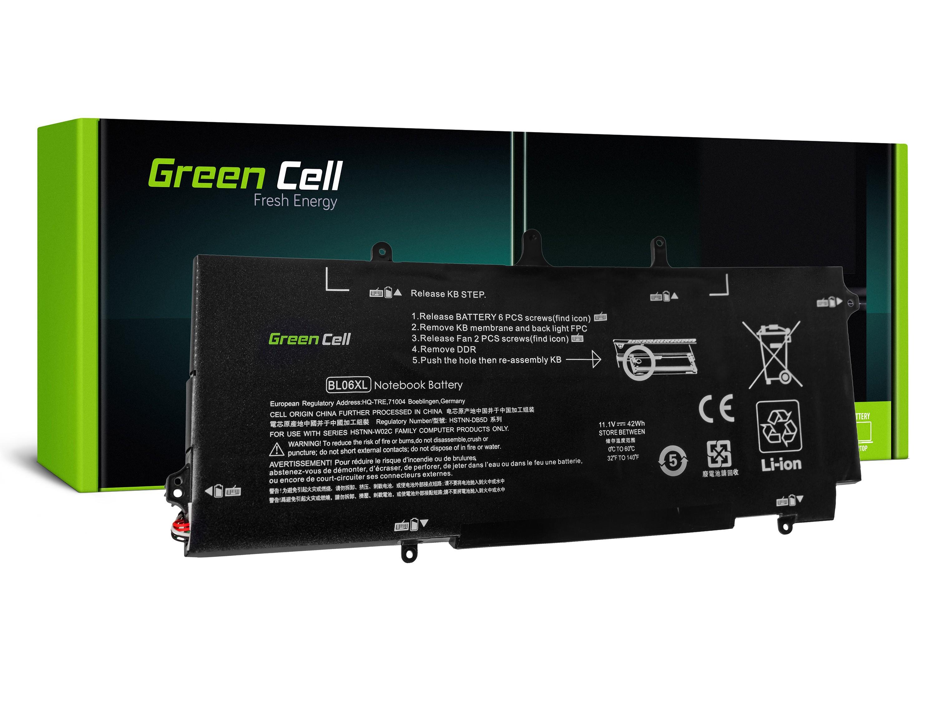 Green Cell Baterie BL06XL HSTNN-DB5D pro HP EliteBook Folio 1040 G1 G2 HP108