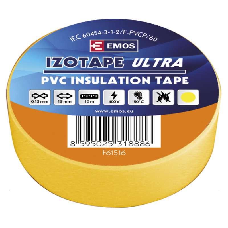 Emos Izolační páska PVC 15mm / 10m žlutá 10 ks F61516