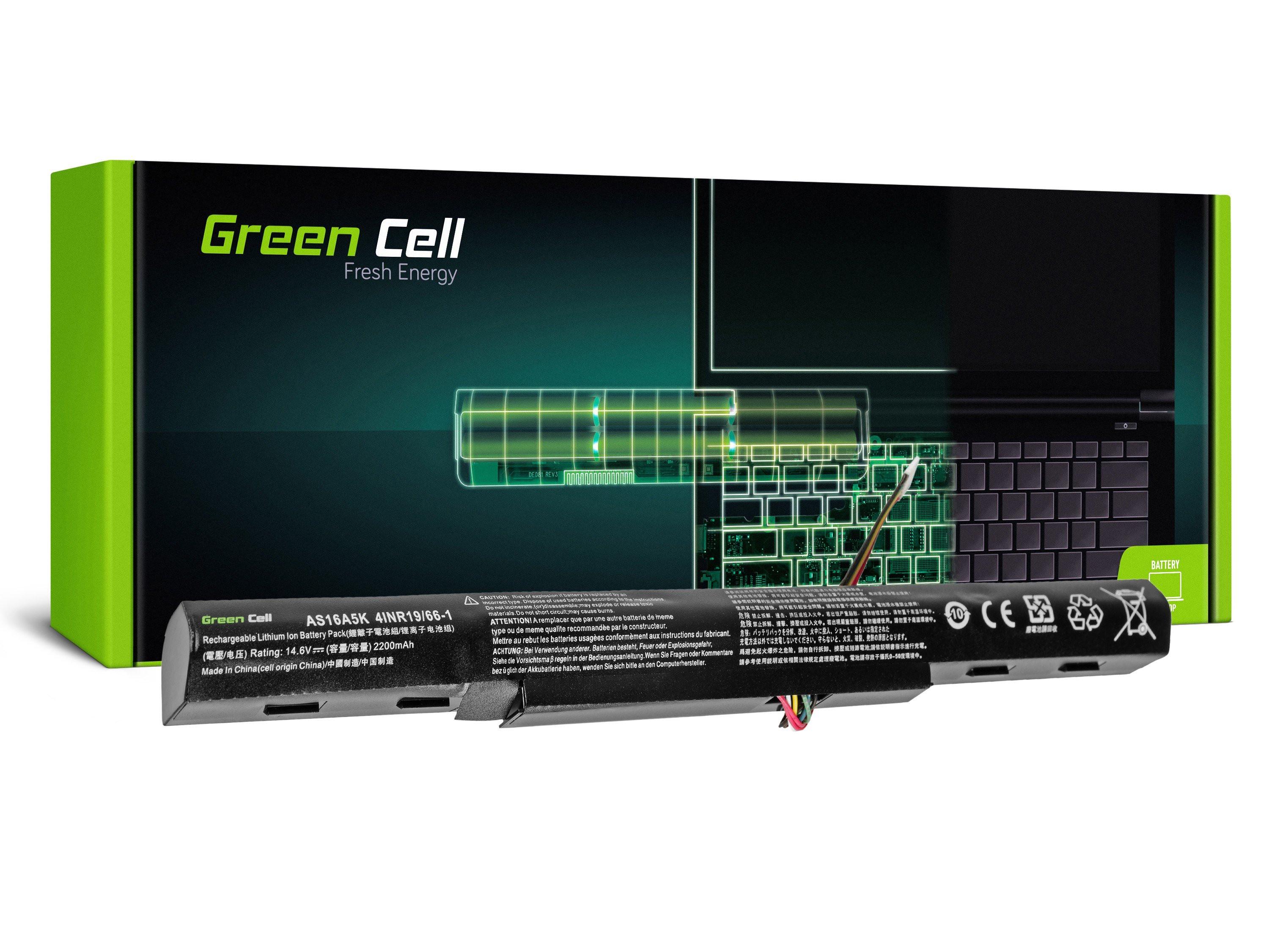 Green Cell Baterie AS16A5K pro Acer Aspire E15 E5-553 E5-553G E5-575 E5-575G F15 F5-573 F5-573G AC51